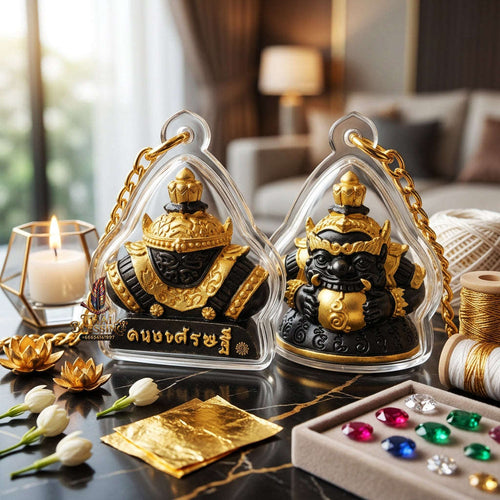 ✨ Authentic Phra Rahu Wealth Talisman – 2K Black Rhodium Plated Bronze, Khao Cha-Om Temple 2025 Edition – Ultimate Luxury & Fortune Magnet Thai Blessing Co By RURUECHA