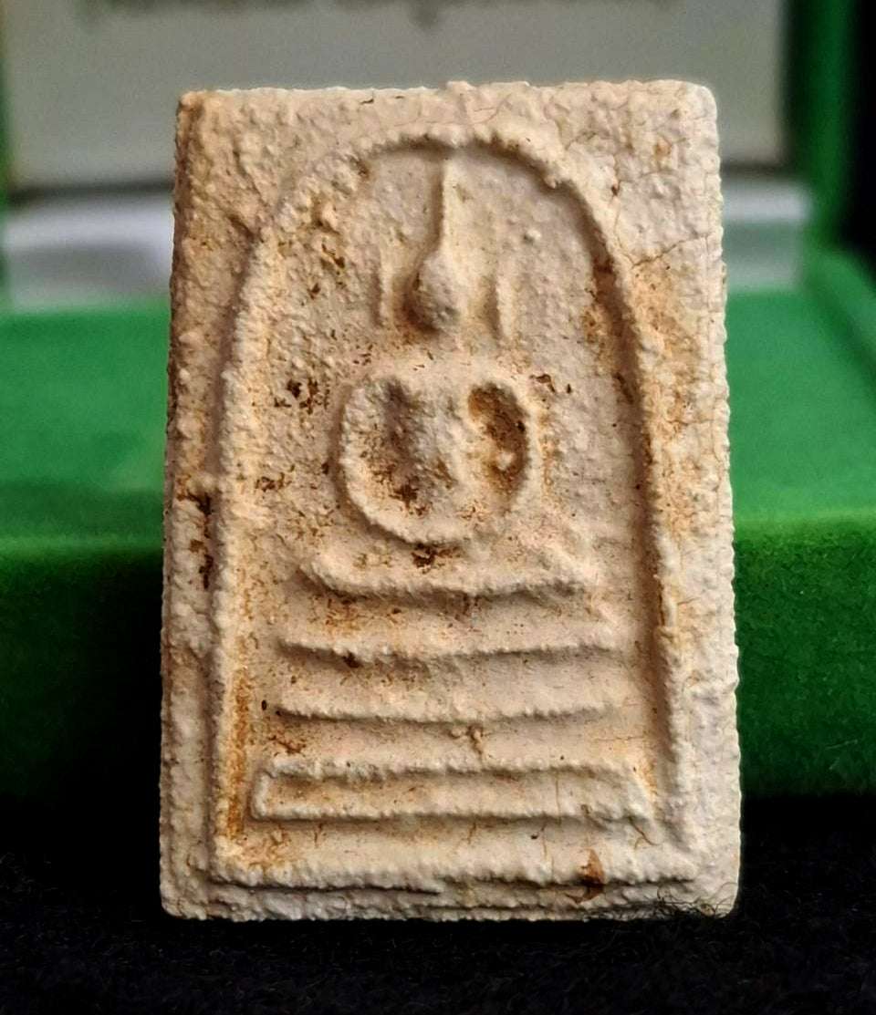 Authentic Phra Somdej Bang Khun Phrom Retro Edition 2547 - Sacred Holy Water Soaked Wealth Protection Amulet from Wat Bang Khun Phrom Thai Blessing Co By RURUECHA