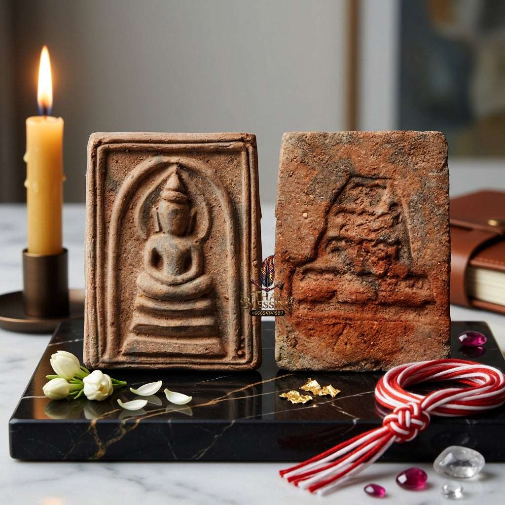 Authentic Phra Somdej Bucha Kru 108 Herbs Wealth Luck Protection Amulet 2563 - Sacred 108 Herbs Guru Worship Talisman by Ajahn Plian Hatthayanon Thai Blessing Co By RURUECHA