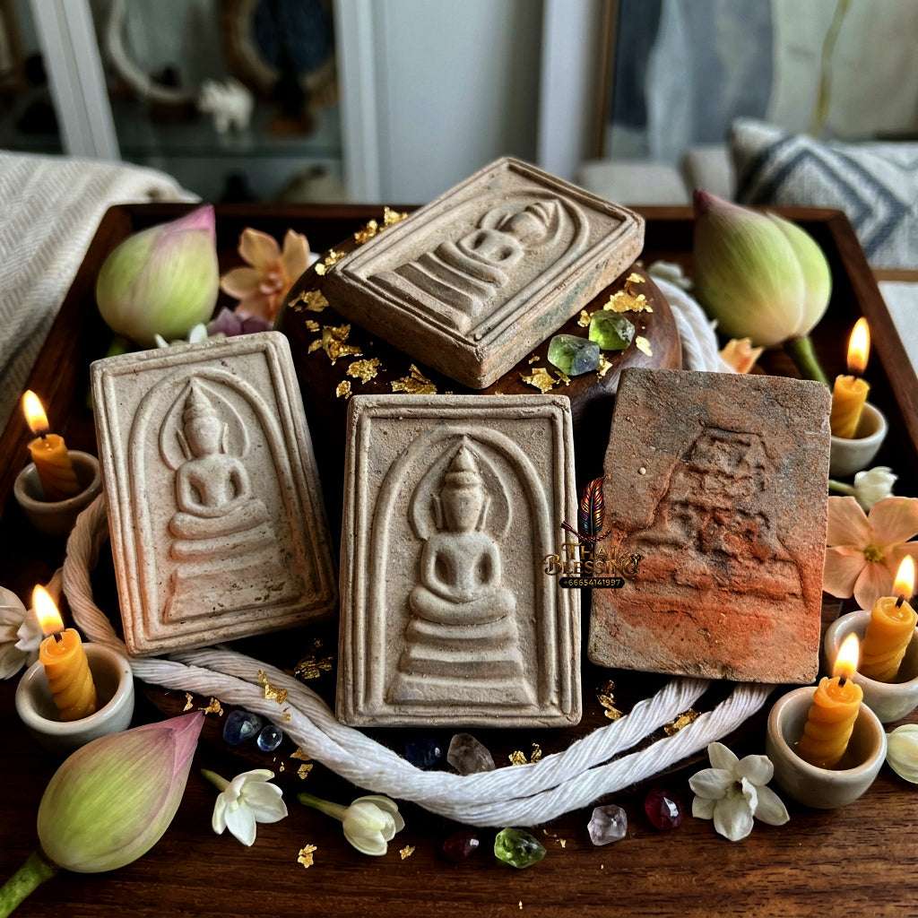 Authentic Phra Somdej Bucha Kru 108 Herbs Wealth Luck Protection Amulet 2563 - Sacred 108 Herbs Guru Worship Talisman by Ajahn Plian Hatthayanon Thai Blessing Co By RURUECHA