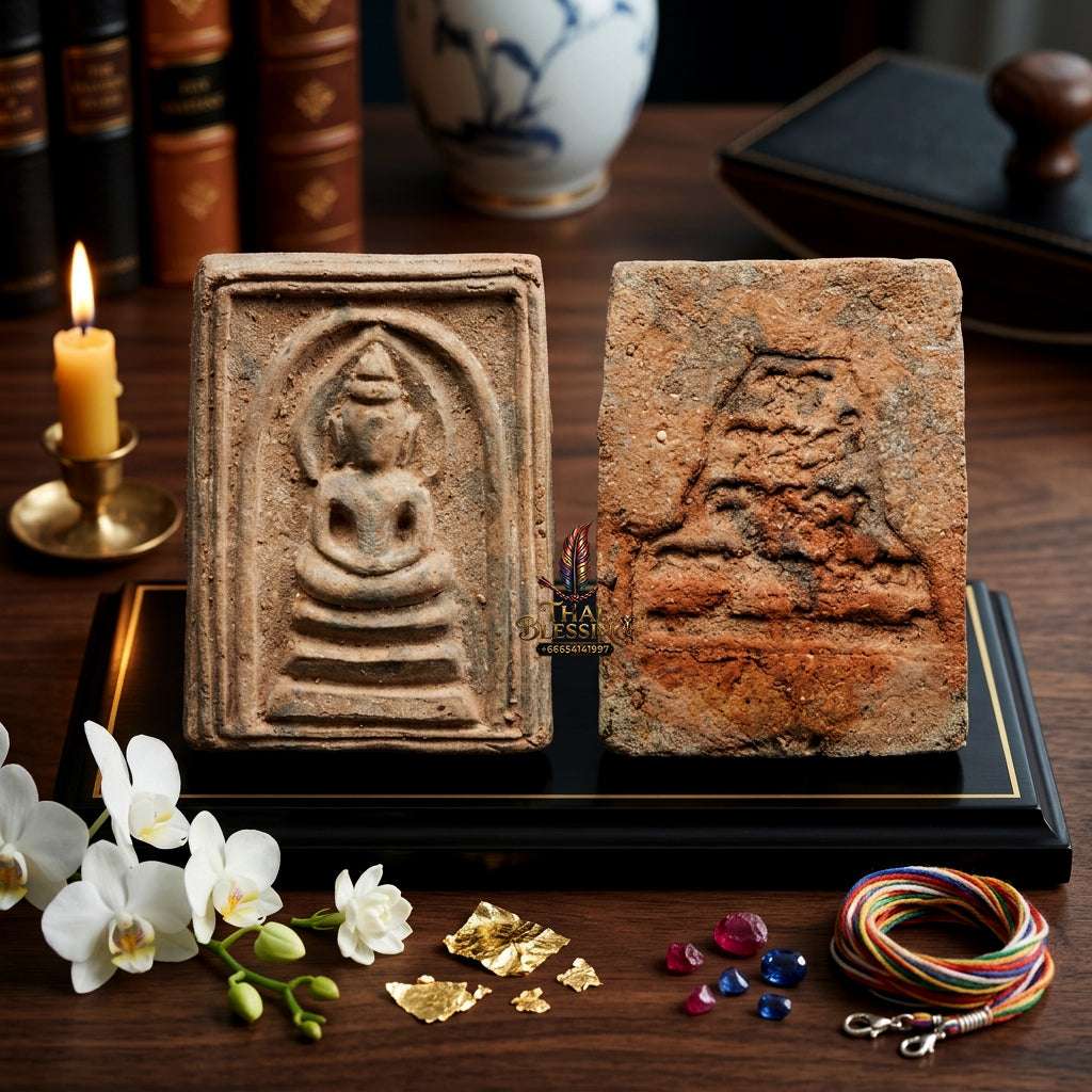Authentic Phra Somdej Bucha Kru 108 Herbs Wealth Luck Protection Amulet 2563 - Sacred 108 Herbs Guru Worship Talisman by Ajahn Plian Hatthayanon Thai Blessing Co By RURUECHA