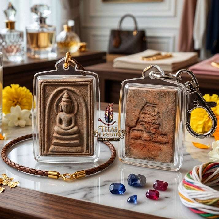 Authentic Phra Somdej Bucha Kru 108 Herbs Wealth Luck Protection Amulet 2563 - Sacred 108 Herbs Guru Worship Talisman by Ajahn Plian Hatthayanon Thai Blessing Co By RURUECHA