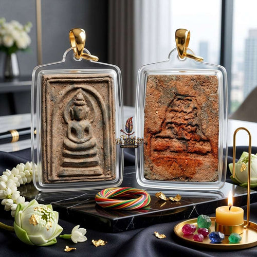 Authentic Phra Somdej Bucha Kru 108 Herbs Wealth Luck Protection Amulet 2563 - Sacred 108 Herbs Guru Worship Talisman by Ajahn Plian Hatthayanon Thai Blessing Co By RURUECHA