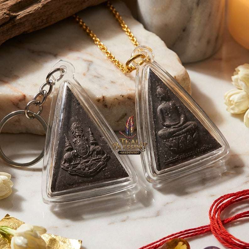 Authentic Phra Somdej Chitralada Phra Kamlang Phaendin Run 2 – Royal 50th Anniversary Reign Amulet 2539 by King Rama 9