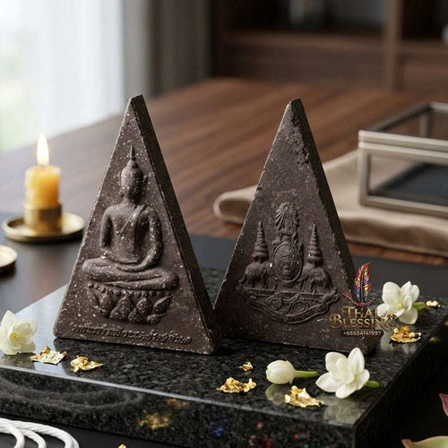 Authentic Phra Somdej Chitralada Phra Kamlang Phaendin Run 2 – Royal 50th Anniversary Reign Amulet 2539 by King Rama 9 Thai Blessing Co By RURUECHA