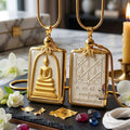 Authentic Phra Somdej Hun Duang Fortune Enhancer 2566 - White Buddha Powder Gold-Plated Prosperity Multiplier Amulet by Luang Pu Maen, Khao Chan Monastery Thai Blessing Co By RURUECHA