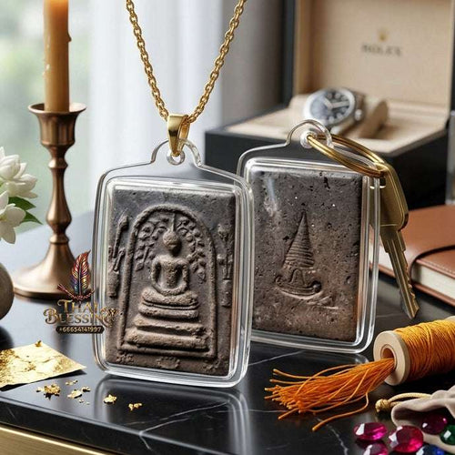 Authentic Phra Somdej Prok Bodhi Wealth Protection Amulet - Sacred Buddha Powder Bodhi Shelter Talisman by Chao Khun Thiang, Wat Rakhang Khositaram Bangkok Thai Blessing Co By RURUECHA