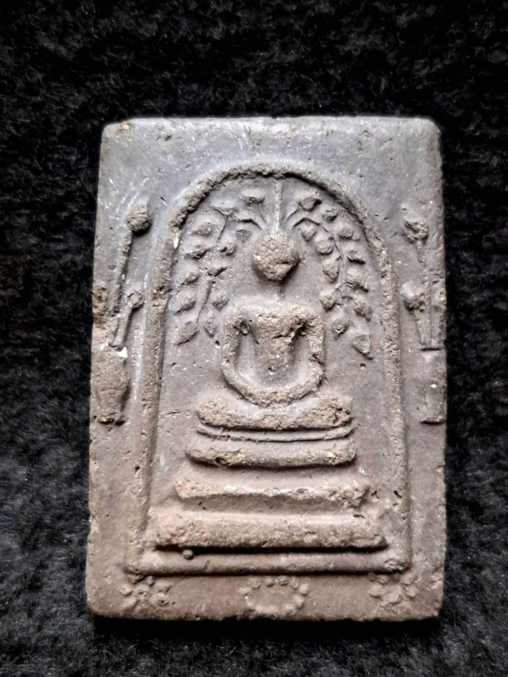 Authentic Phra Somdej Prok Bodhi Wealth Protection Amulet - Sacred Buddha Powder Bodhi Shelter Talisman by Chao Khun Thiang, Wat Rakhang Khositaram Bangkok