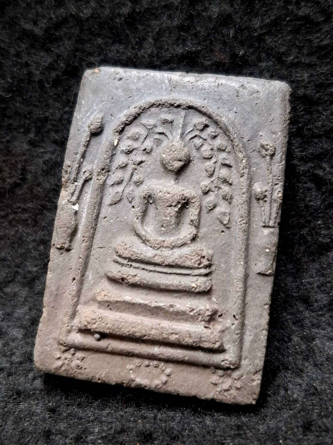 Authentic Phra Somdej Prok Bodhi Wealth Protection Amulet - Sacred Buddha Powder Bodhi Shelter Talisman by Chao Khun Thiang, Wat Rakhang Khositaram Bangkok