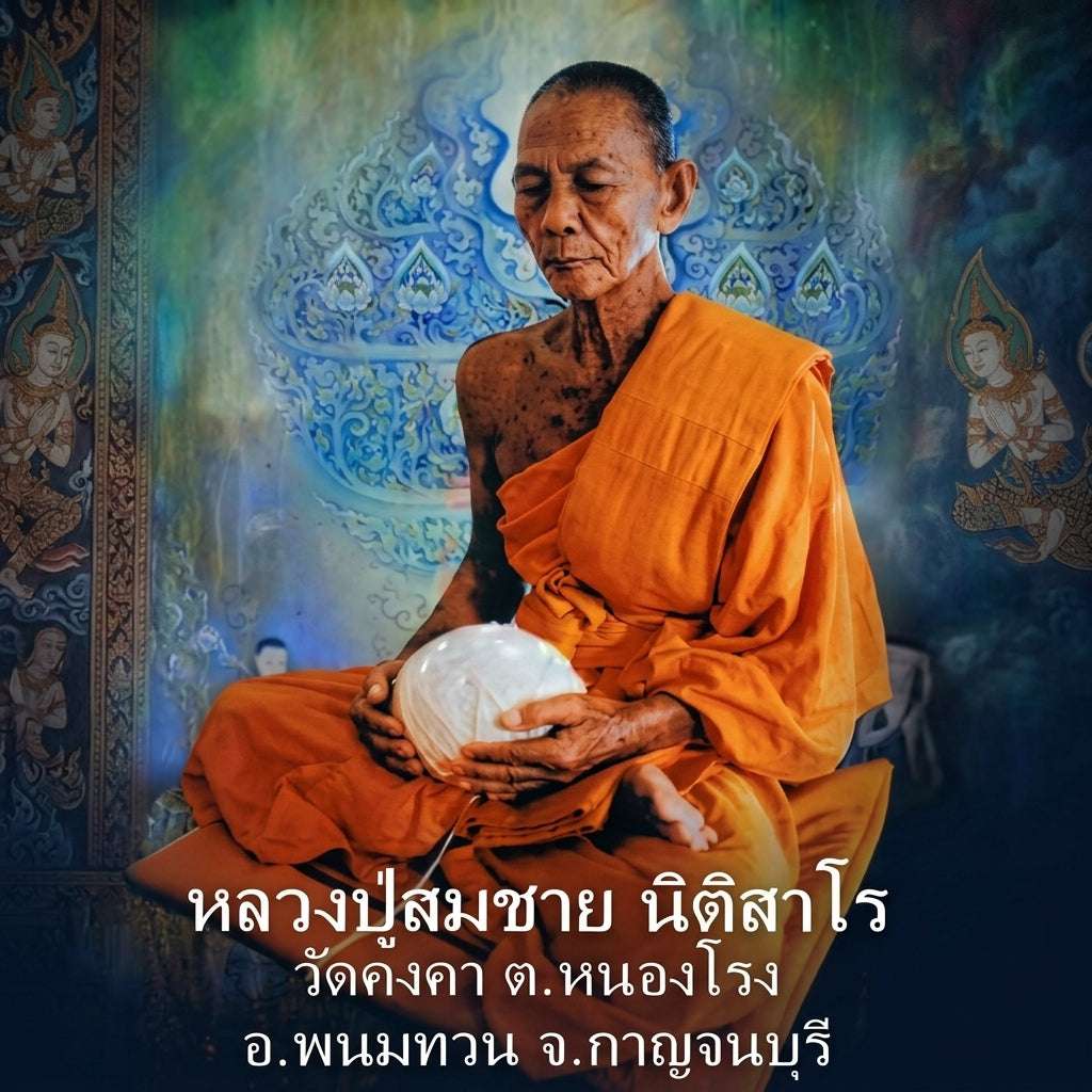 Authentic Phra Somdej Singh Pon Huey Suea Non Kin Wealth Protection Maha Lap Metta Amulet 2553 - Sacred Herbal Powder Klaewklad Kongkraphan Talisman by Luang Pu Somchai, Wat Kongkha Thai Blessing Co By RURUECHA