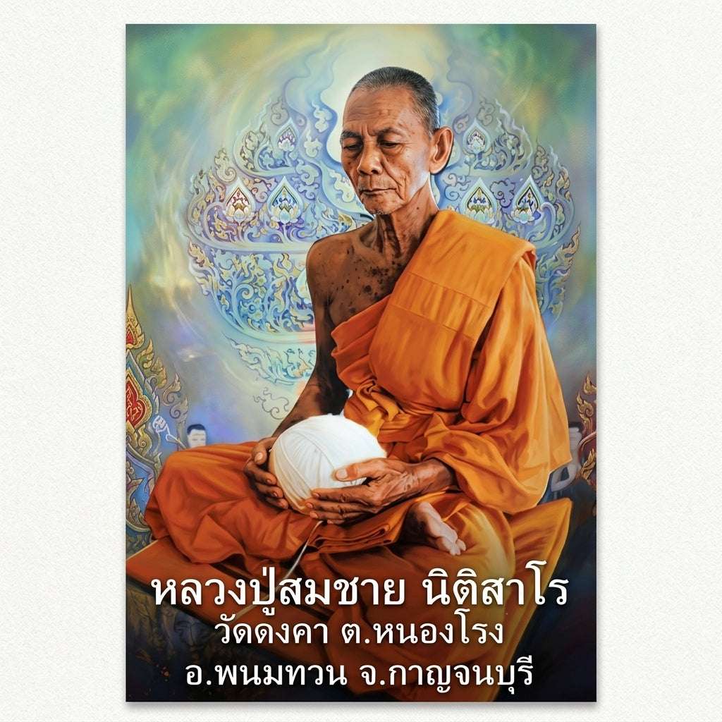 Authentic Phra Somdej Success in All Wishes Fulfillment Amulet 2555 - Black Ittije Powder Maha Metta Wealth Attraction Wish Granting Talisman by Luang Pu Somchai, Wat Kongkha Thai Blessing Co By RURUECHA