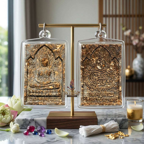 Authentic Phra Somdej Success in All Wishes Fulfillment Amulet 2555 - Sacred 108 Herbs Wealth Attraction Metta Protection Talisman by Luang Pu Somchai, Wat Kongkha Thai Blessing Co By RURUECHA