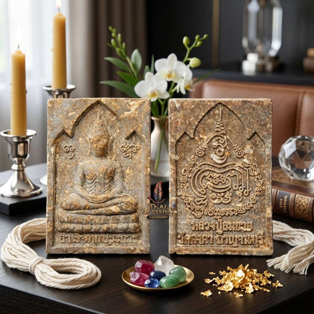 Authentic Phra Somdej Success in All Wishes Fulfillment Amulet 2555 - Sacred 108 Herbs Wealth Attraction Metta Protection Talisman by Luang Pu Somchai, Wat Kongkha Thai Blessing Co By RURUECHA