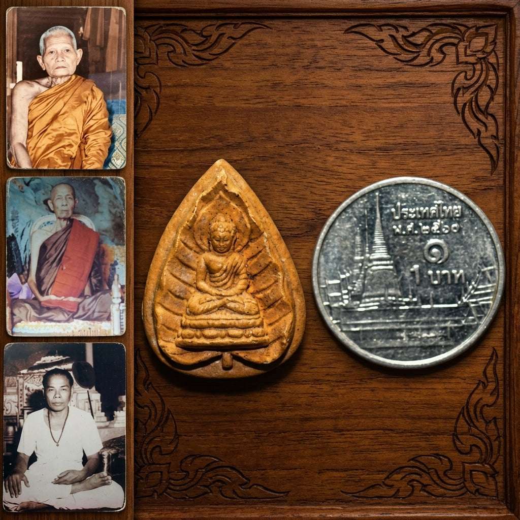 Authentic Phra Somdej Trassaru 2519 Wat Thung Seri - Blessed Wealth Attraction Thai Amulet by Luang Pu Toh & Top Monks Thai Blessing Co By RURUECHA