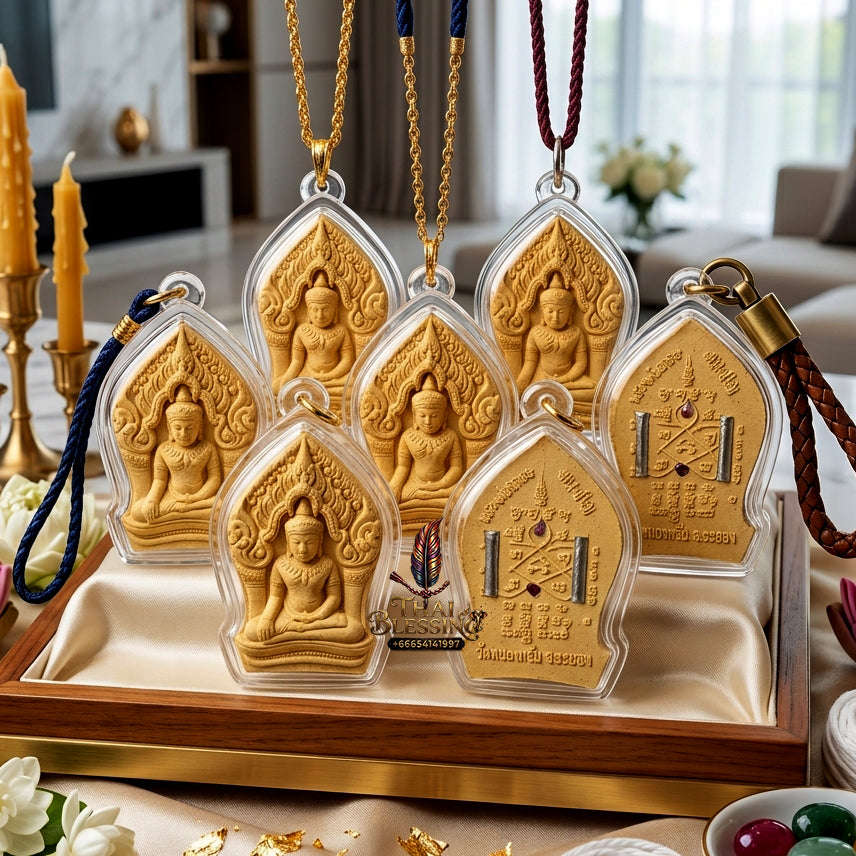 ✨ Authentic 'Phra Yod Khun Phon Ban Khai' Amulet: 'Prai Kuman' Powder & Sacred Herb Edition by LP Sakorn, Wat Nong Krap – 2009 Masterpiece Thai Blessing Co By RURUECHA