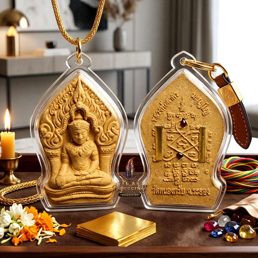 ✨ Authentic 'Phra Yod Khun Phon Ban Khai' Amulet: 'Prai Kuman' Powder & Sacred Herb Edition by LP Sakorn, Wat Nong Krap – 2009 Masterpiece Thai Blessing Co By RURUECHA