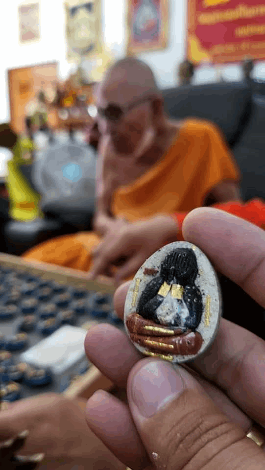 Authentic Pra Pidta Lucky Talisman Necklace by Luang Pu Heng Papaso - Sacred Amulet for Protection and Blessings