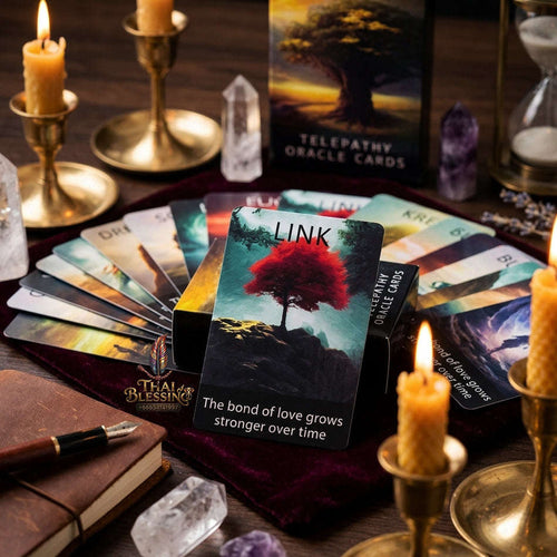 Authentic Rider-Waite Tarot Cards Deck (78-Card Set with Guidebook) - Top-Rated Beginner Friendly Fortune Telling & Tabletop Divination Spiritual Art Collectible Thai Blessing Co By RURUECHA
