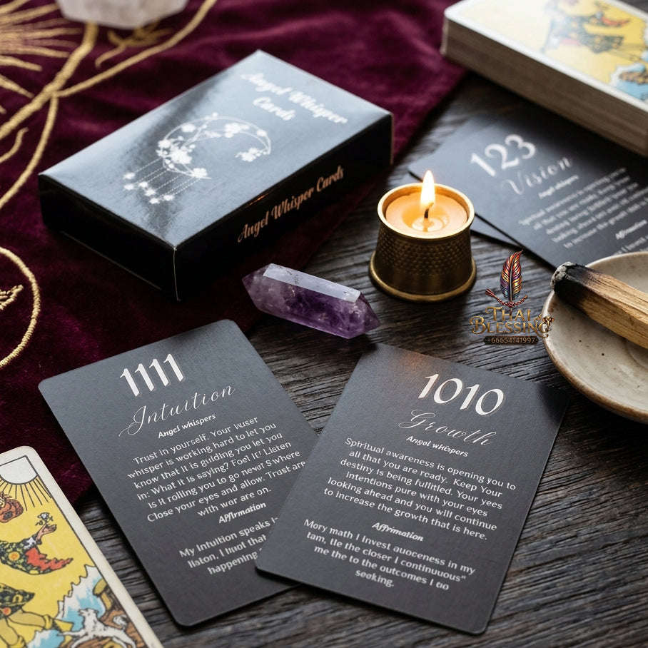 Authentic Rider-Waite Tarot Cards Deck (78-Card Set with Guidebook) - Top-Rated Beginner Friendly Fortune Telling & Tabletop Divination Spiritual Art Collectible Thai Blessing Co By RURUECHA
