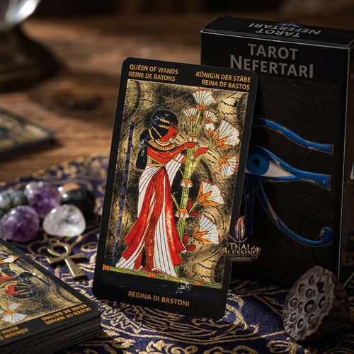 Authentic Rider-Waite Tarot Cards Deck (78-Card Set with Guidebook) - Top-Rated Beginner Friendly Fortune Telling & Tabletop Divination Spiritual Art Collectible Thai Blessing Co By RURUECHA