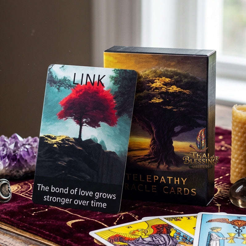 Authentic Rider-Waite Tarot Cards Deck (78-Card Set with Guidebook) - Top-Rated Beginner Friendly Fortune Telling & Tabletop Divination Spiritual Art Collectible Thai Blessing Co By RURUECHA