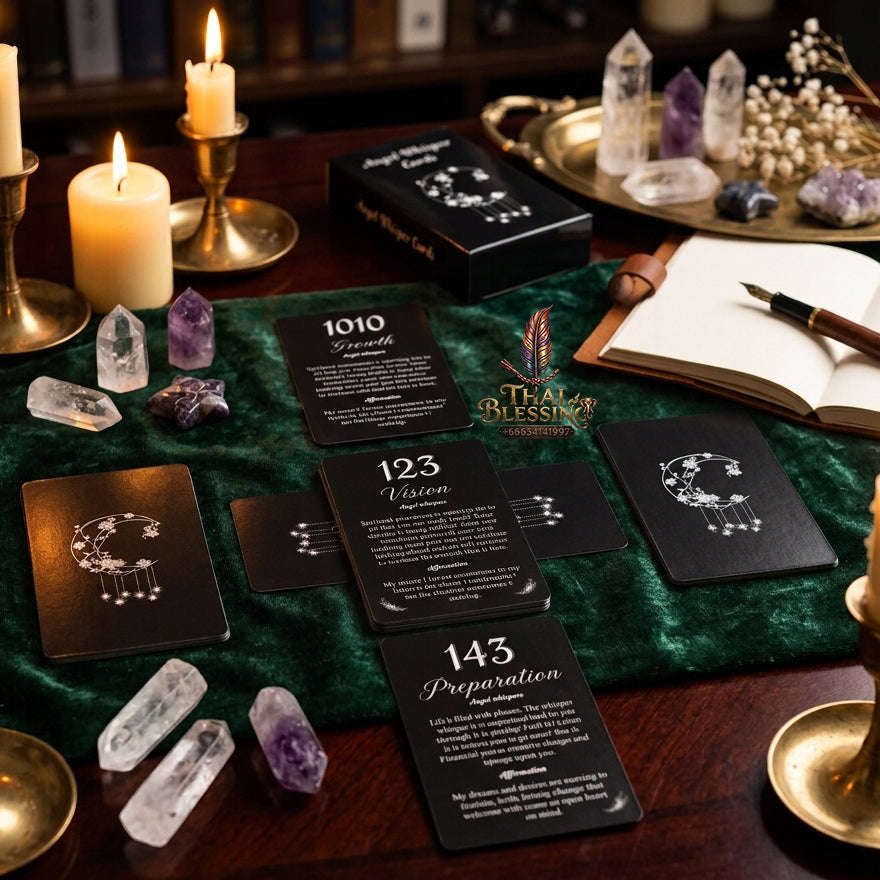 Authentic Rider-Waite Tarot Cards Deck (78-Card Set with Guidebook) - Top-Rated Beginner Friendly Fortune Telling & Tabletop Divination Spiritual Art Collectible Thai Blessing Co By RURUECHA
