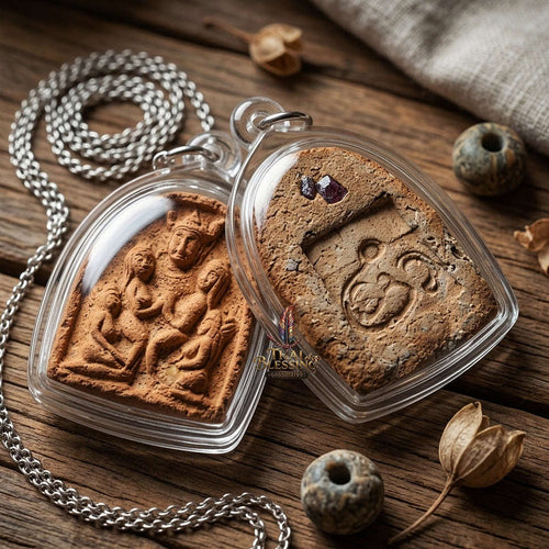 Authentic Sacred Lanna Phaya Khao Kham Golden Horned Lord Charm & Wealth Attraction Amulet (Sacred Herbal Medicine Powder) Thai Blessing Co By RURUECHA