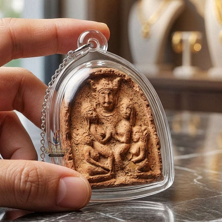 Authentic Sacred Lanna Phaya Khao Kham Golden Horned Lord Charm & Wealth Attraction Amulet (Sacred Herbal Medicine Powder) Thai Blessing Co By RURUECHA