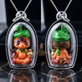 Authentic Sacred Lanna Si Hu Ha Ta Five-Ears Four-Eyes Wealth Transmutation Beast Amulet (Sacred Brass with Orange Enamel Body Edition) Thai Blessing Co By RURUECHA