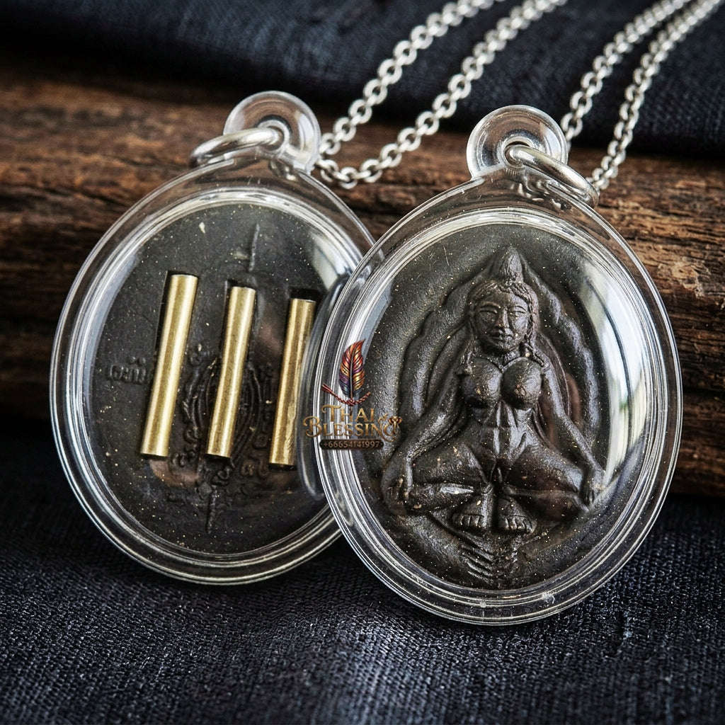 Authentic Sacred Mae Per Supreme Charm & Fortune Amulet (Sacred Attraction Powder) – Consecrated by Kruba Kampeng, Asrom Sukhawadee Wararam BE 2567