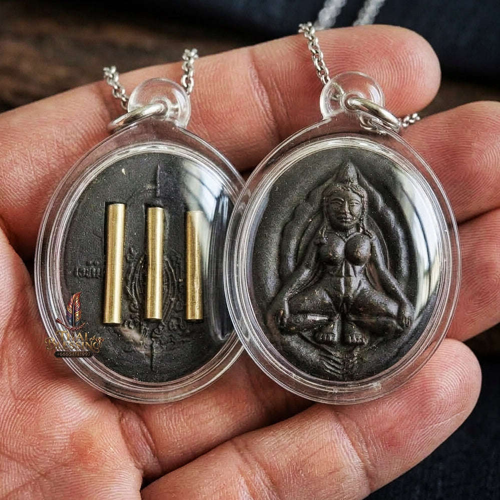 Authentic Sacred Mae Per Supreme Charm & Fortune Amulet (Sacred Attraction Powder) – Consecrated by Kruba Kampeng, Asrom Sukhawadee Wararam BE 2567
