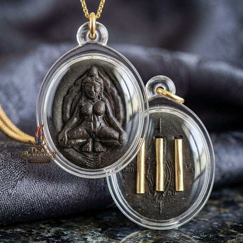 Authentic Sacred Mae Per Supreme Charm & Fortune Amulet (Sacred Attraction Powder) – Consecrated by Kruba Kampeng, Asrom Sukhawadee Wararam BE 2567