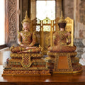 Authentic Sacred Museum-Grade Thai Fine Art Statue "Phra Rattana" (Rattanakosin Style Royal Buddha - 5 Inch Lap / 27 cm High Altar Size) Thai Blessing Co By RURUECHA
