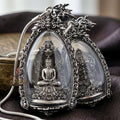 Authentic Sacred Phra Nakprok Phra Vimuttisuk Deva Nagaraj Protector Amulet (Silver Satin Plated Sacred Bronze Edition - Item 5) Thai Blessing Co By RURUECHA