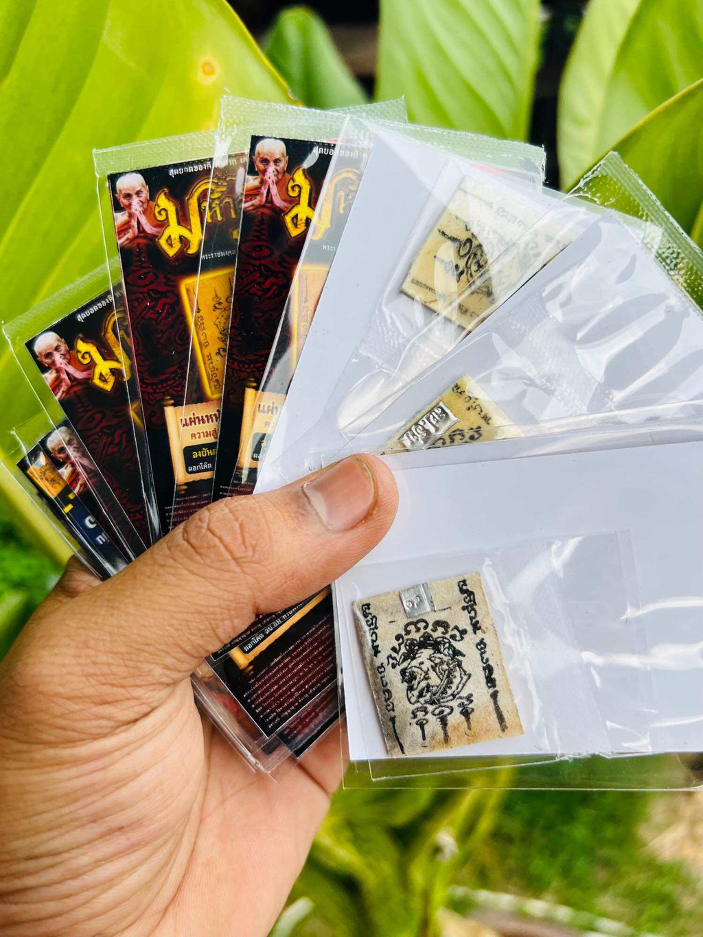 Authentic Sacred Thai Amulet for Protection Legendary Hanuman Drum Skin Fragment