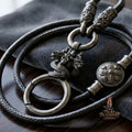 Authentic Sacred Thai Fine Art Amulet Necklace "Na Thep - Nakaya Naga King Edition" (Black Rhodium-Plated Bronze Carabiner Clasp with Premium Korean Cord) Thai Blessing Co By RURUECHA
