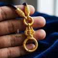 Authentic Sacred Thai Fine Art Amulet Necklace "Na Thep - Nakaya Naga King Edition" (Real Gold-Plated Bronze Carabiner Clasp with Premium Korean Cord) Thai Blessing Co By RURUECHA