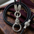 Authentic Sacred Thai Fine Art Amulet Necklace "Na Thep - Subarna Phaya Krut Garuda Edition" (925 Sterling Silver Rhodium-Plated Carabiner Clasp with Premium Korean Cord) Thai Blessing Co By RURUECHA
