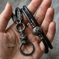 Authentic Sacred Thai Fine Art Amulet Necklace "Na Thep - Subarna Phaya Krut Garuda Edition" (Black Rhodium-Plated Bronze Carabiner Clasp with Premium Korean Cord) Thai Blessing Co By RURUECHA