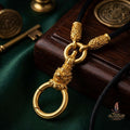 Authentic Sacred Thai Fine Art Amulet Necklace "Na Thep - Subarna Phaya Krut Garuda Edition" (Real Gold-Plated Bronze Carabiner Clasp with Premium Korean Cord) Thai Blessing Co By RURUECHA