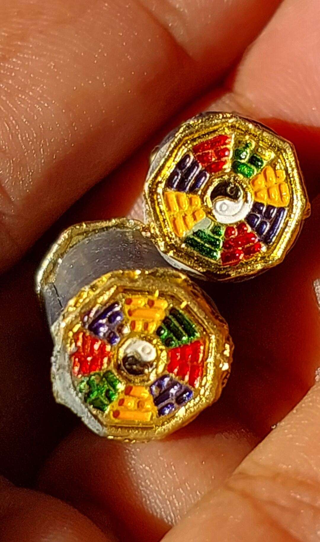 Authentic Takrud Charm by Ajarn Sitthichai - Protective Takrud Bead for Spiritual Defense