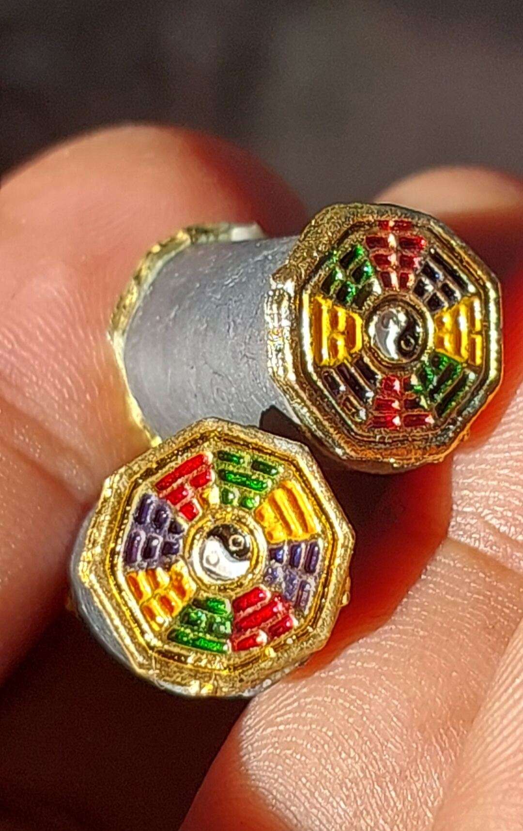 Authentic Takrud Charm by Ajarn Sitthichai - Protective Takrud Bead for Spiritual Defense