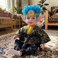 Authentic Thai 22-Inch Handmade Fantasy Three-Eyed Elf Kuman Thong Look Thep Spirit Child Doll - for Extreme Metta Charm, Intuitive Fortune & Business Wealth