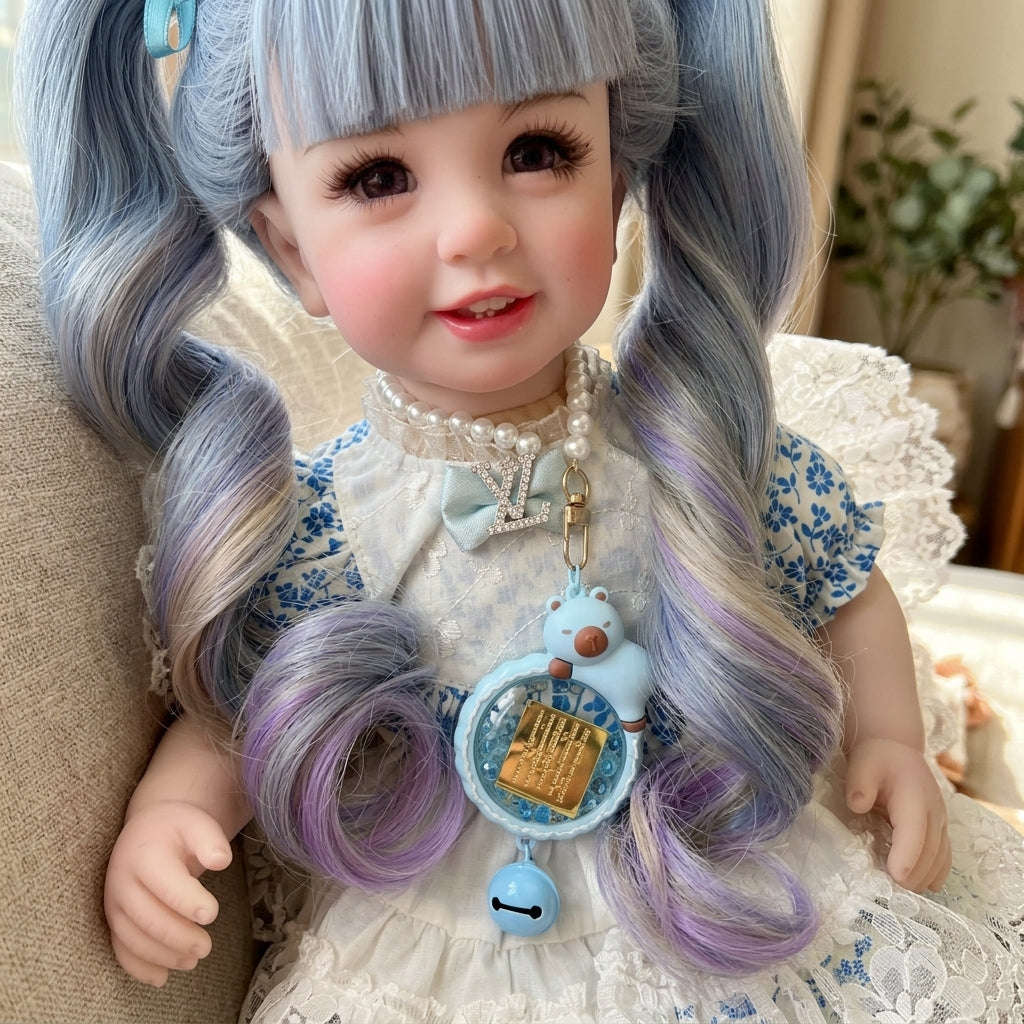 Authentic Thai 22-Inch Handmade Full-Vinyl Body Kumaree Look Thep Spirit Child Doll - for Extreme Metta Charm, Business Wealth & Luck