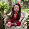 Authentic Thai 22-Inch Handmade Full-Vinyl Body Kumaree Look Thep Spirit Child Doll - for Extreme Metta Charm, Business Wealth & Luck Thai Blessing Co By RURUECHA