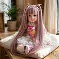 Authentic Thai 22-Inch Handmade Full-Vinyl Body Kumaree Look Thep Spirit Child Doll - for Extreme Metta Charm, Business Wealth & Luck