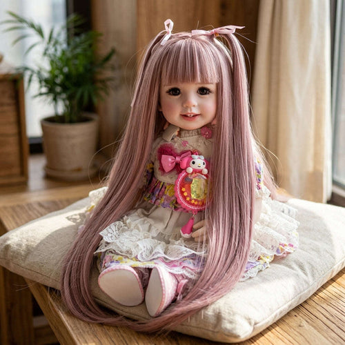 Authentic Thai 22-Inch Handmade Full-Vinyl Body Kumaree Look Thep Spirit Child Doll - for Extreme Metta Charm, Business Wealth & Luck