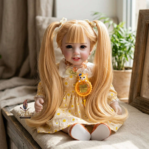 Authentic Thai 22-Inch Handmade Full-Vinyl Body Kumaree Look Thep Spirit Child Doll - for Extreme Metta Charm, Business Wealth & Luck