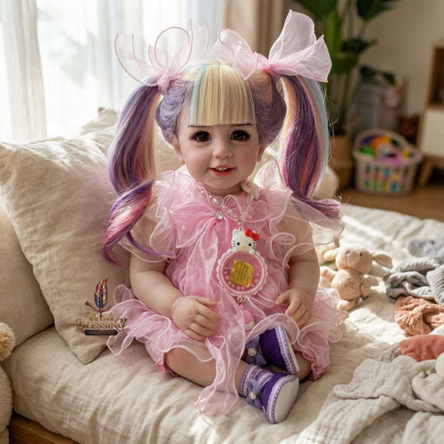 Authentic Thai 22-Inch Handmade Full-Vinyl Body Kumaree Look Thep Spirit Child Doll - for Extreme Metta Charm, Business Wealth & Luck Thai Blessing Co By RURUECHA