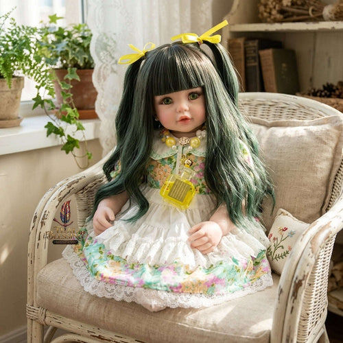 Authentic Thai 22-Inch Handmade Full-Vinyl Body Kumaree Look Thep Spirit Child Doll - for Extreme Metta Charm, Business Wealth & Luck